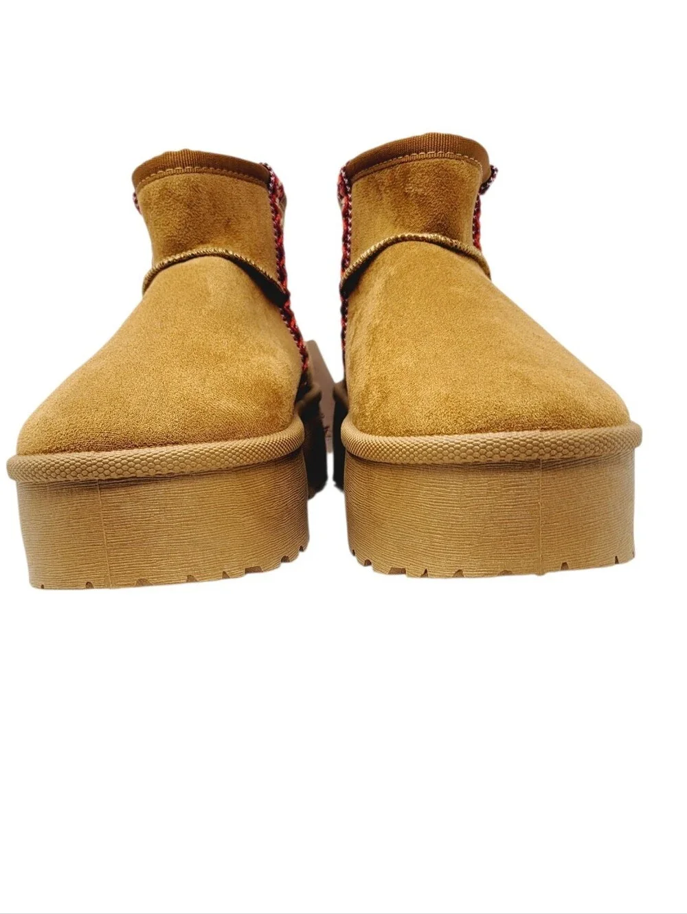 Olivia & Kate Rainy Ultra Mini Chestnut Platform Boots